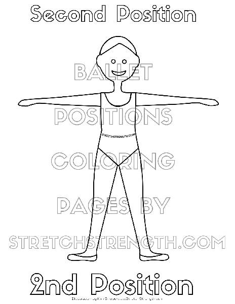 Ballet First Position Coloring Pages